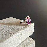 Срібне кільце Proba з александритом 8.6ct, вага виробу 4,29 г (2144908) 18 розмір, фото 7