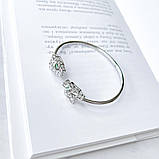 Срібний браслет Proba з фіанітами, вага виробу 11,28 г (2145004), фото 5