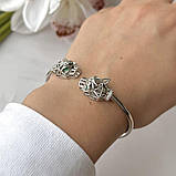 Срібний браслет Proba з фіанітами, вага виробу 11,28 г (2145004), фото 7