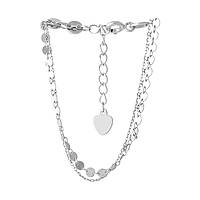 Срібний браслет на ногу Proba з без каменів, вага виробу 4,81 г (2052685) 2326 розмір