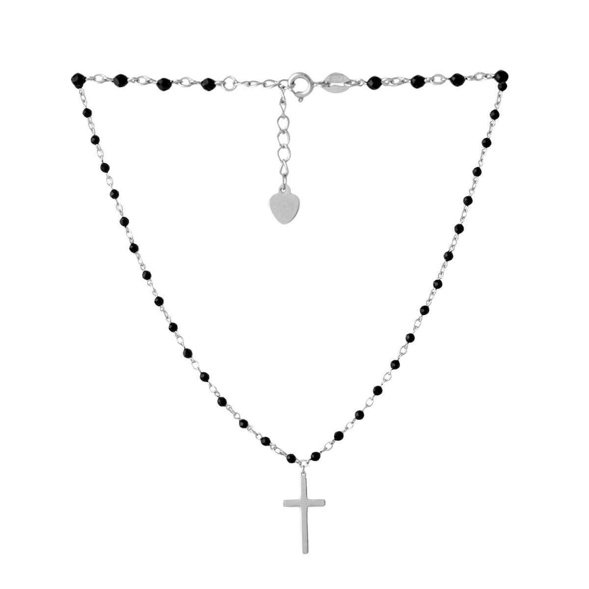 Срібне кольє Proba з натуральною шпинеллю, вага виробу 4,06 г (2052852) 400450 розмір, фото 1