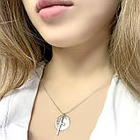 Срібне кольє Proba з без каменів, вага виробу 4,63 г (2053071) 500 розмір, фото 2