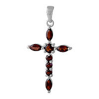 Срібний хрестик Proba з гранатом 2.008ct (2053576)