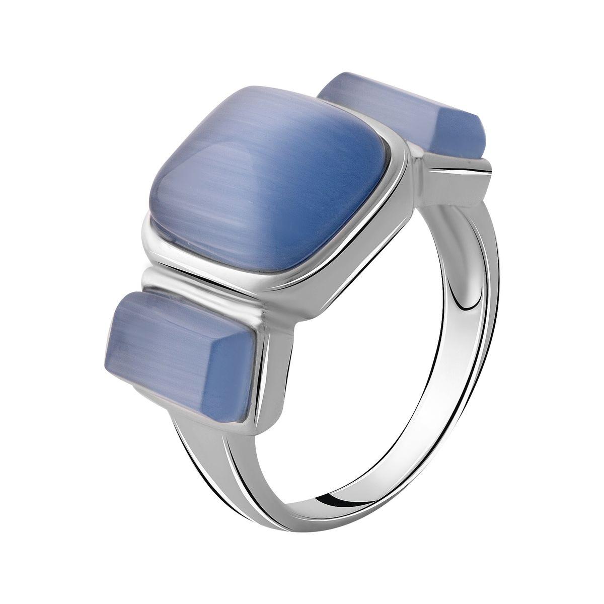 Срібне кільце Proba з котячим оком, вага виробу 4,82 г (2054498) 17.5 розмір, фото 1