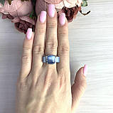 Срібне кільце Proba з котячим оком, вага виробу 4,82 г (2054498) 17.5 розмір, фото 3