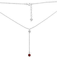 Срібне кольє Proba з коралом, вага виробу 3,03 г (2145653) 410450 розмір