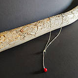 Срібне кольє Proba з коралом, вага виробу 3,03 г (2145653) 410450 розмір, фото 6