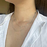 Срібне кольє Proba з без каменів, вага виробу 3,52 г (2145776) 400450 розмір, фото 5