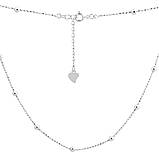 Срібне кольє Proba з без каменів, вага виробу 3,13 г (2145783) 400450 розмір, фото 2