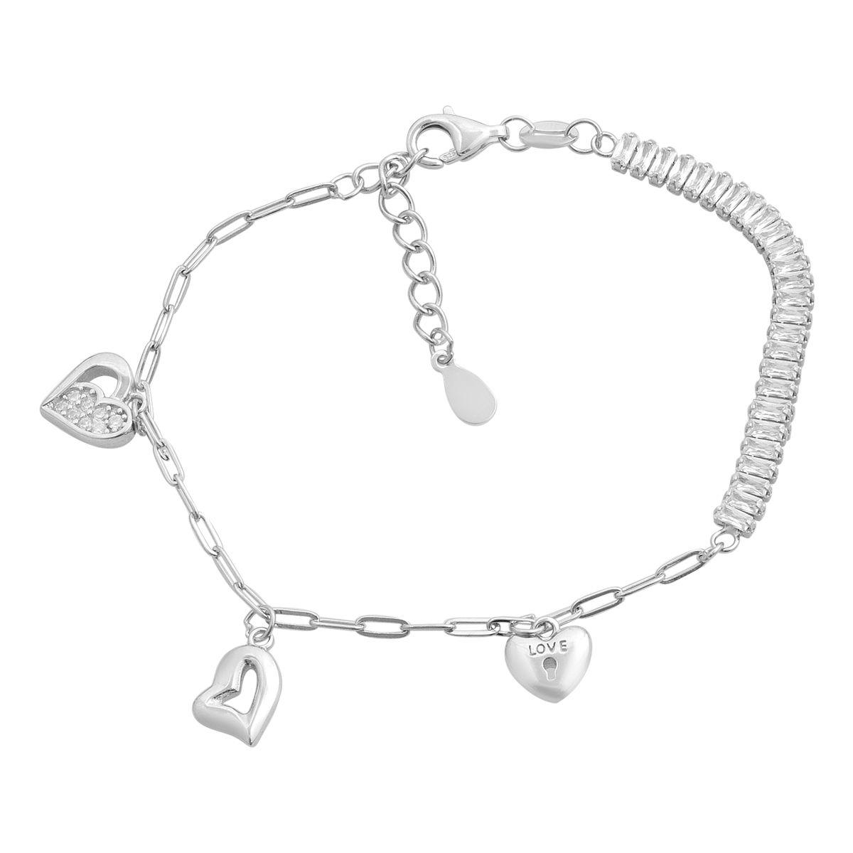 Срібний браслет Proba з фіанітами, вага виробу 4,65 г (2177418) 1720 розмір, фото 1