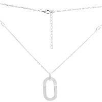 Срібне кольє Proba з фіанітами, вага виробу 5,61 гр (2192473) 450500 розмір