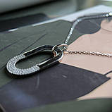 Срібне кольє Proba з фіанітами, вага виробу 5,61 гр (2192473) 450500 розмір, фото 4