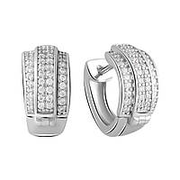 Срібні сережки Proba з фіанітами (2056324)