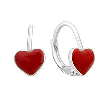 Срібні сережки Proba з ємаллю (2146001)