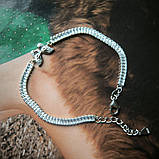 Срібний браслет Proba з фіанітами, вага виробу 5,3 г (2177517) 1720 розмір, фото 5