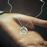 Срібне кольє Proba з натуральним перламутром, вага виробу 3,64 г (2177616) 400450 розмір, фото 4