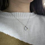 Срібне кольє Proba з натуральним перламутром, вага виробу 3,64 г (2177616) 400450 розмір, фото 10
