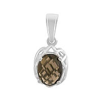 Срібна підвіска Proba з раухтопазом (димчастим кварцем) 1.11ct (2177708)