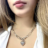 Срібне кольє Proba з без каменів, вага виробу 26,47 г (2063995) 470 розмір, фото 2