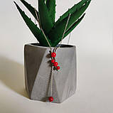 Срібне кольє Proba з коралом, вага виробу 4,03 г (2147152) 400450 розмір, фото 6