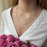 Срібне кольє Proba з без каменів, вага виробу 4,41 г (2065913) 450500 розмір, фото 7