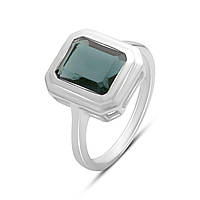 Срібне кільце Proba з топазом Лондон Блю 3ct, вага виробу 4,29 г (2178187) 18.5 розмір