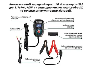 Автоматичний зарядний пристрій з роз'ємом SAE KS B2A