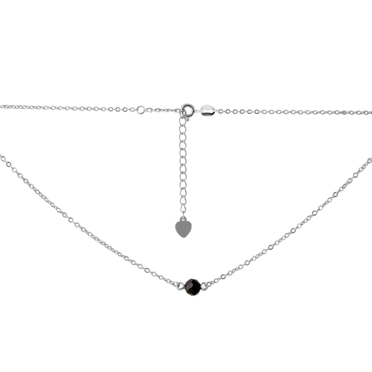 Срібне кольє Proba з натуральною шпинеллю, вага виробу 2,26 г (2068143) 350400 розмір, фото 1