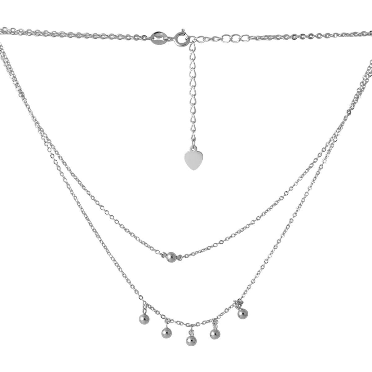 Срібне кольє Proba з без каменів, вага виробу 4,53 г (2068327) 400450 розмір, фото 1