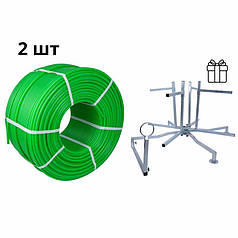 Акційний набір Thermo Alliance: 2 бухти Труба PE-RT EVOH GREEN, 5 шарів, 16×2,0 мм (600 м) + Обладнання для розмотування труби