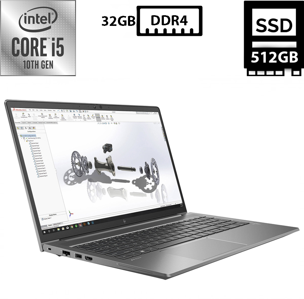 Ноутбук HP ZBook Power G7/15.6” IPS 1920x1080/Core i5-10300H 2.50GHz/32GB DDR4/SSD 512GB/UHD Graphics Камера Б/В