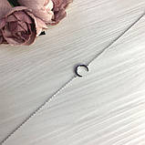 Срібний браслет на ногу Proba з без каменів, вага виробу 2,25 г (2071747) 2326 розмір, фото 2