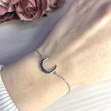 Срібний браслет на ногу Proba з без каменів, вага виробу 2,25 г (2071747) 2326 розмір, фото 3