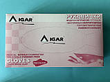 Рукавички нітрилові "РОЖЕВІ" нестерильні без пудри "IGAR" р.ХS (5-6) 100шт/уп (50 пар), фото 2