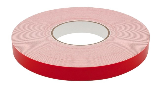 Скотч двохсторонній GIFF 19*2 L=20м.п. білий, фото 1