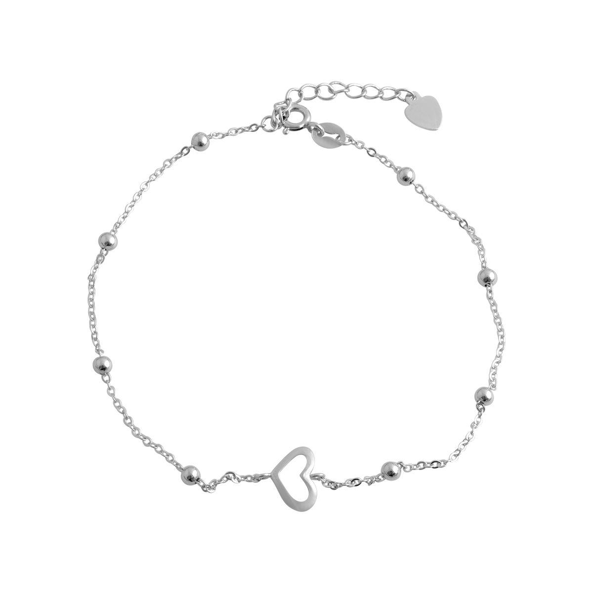 Срібний браслет на ногу Proba з без каменів, вага виробу 2,11 г (2079439) 2326 розмір, фото 1