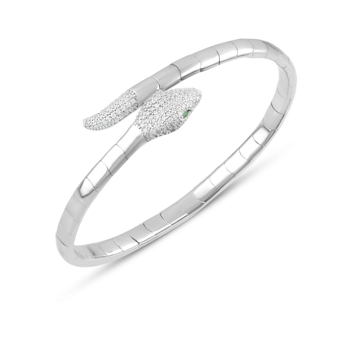 Срібний браслет Proba з фіанітами, вага виробу 17,66 г (2080145) 18 розмір, фото 1