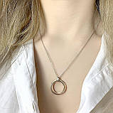 Срібне кольє Proba з без каменів, вага виробу 5,38 г (2080183) 450500 розмір, фото 4