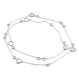 Срібне кольє Proba з натуральним перламутром, вага виробу 13,68 г (2080190) 7578 розмір, фото 2