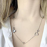 Срібне кольє Proba з натуральним перламутром, вага виробу 13,68 г (2080190) 7578 розмір, фото 4