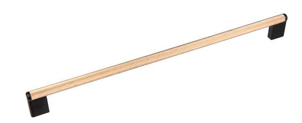 Ручка релінгова Virno Lines 407/320 рожеве золото/чорний, фото 1