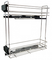 Карго Fbm 200 хром Ліве, напр Hettich повн. висув, дотяг+3D кріпл. фасаду