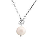 Срібне кольє Proba з натуральними перлами барочним, вага виробу 8,85 г (2152491) 450 розмір, фото 2