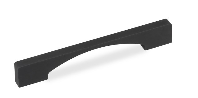 Ручка меблева Virno Lines 655/160 Soft Touch чорний, фото 1
