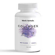 Пептиди колагену з вітаміном С для суглобів 1400 мг. Bionic Formula шкіри нігтів та волосся 120 капсул