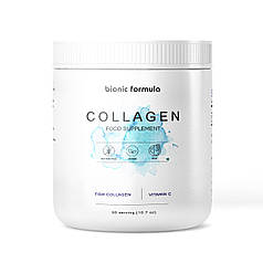 Колаген морський із вітаміном C 10 000 мг. Bionic Formula для суглобів шкіри нігтів і волосся в порошку 60