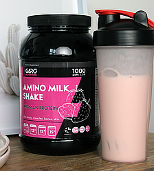 Протеїн для схуднення Amino Milk Shake GARO Nutrition 1000 г. полуниця