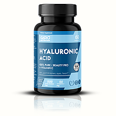 Гіалуронова кислота для суглобів, обличчя та шкіри 500 мг. GARO Nutririon 60 капсул