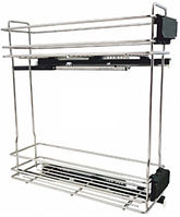 Карго Fbm 200 хром Праве, напр Hettich повн. висув, дотяг+3D кріпл. фасаду