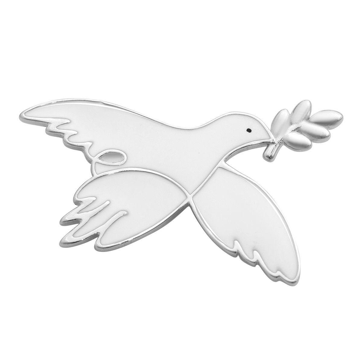 Срібна брошка Proba з ємаллю (2157137), фото 1